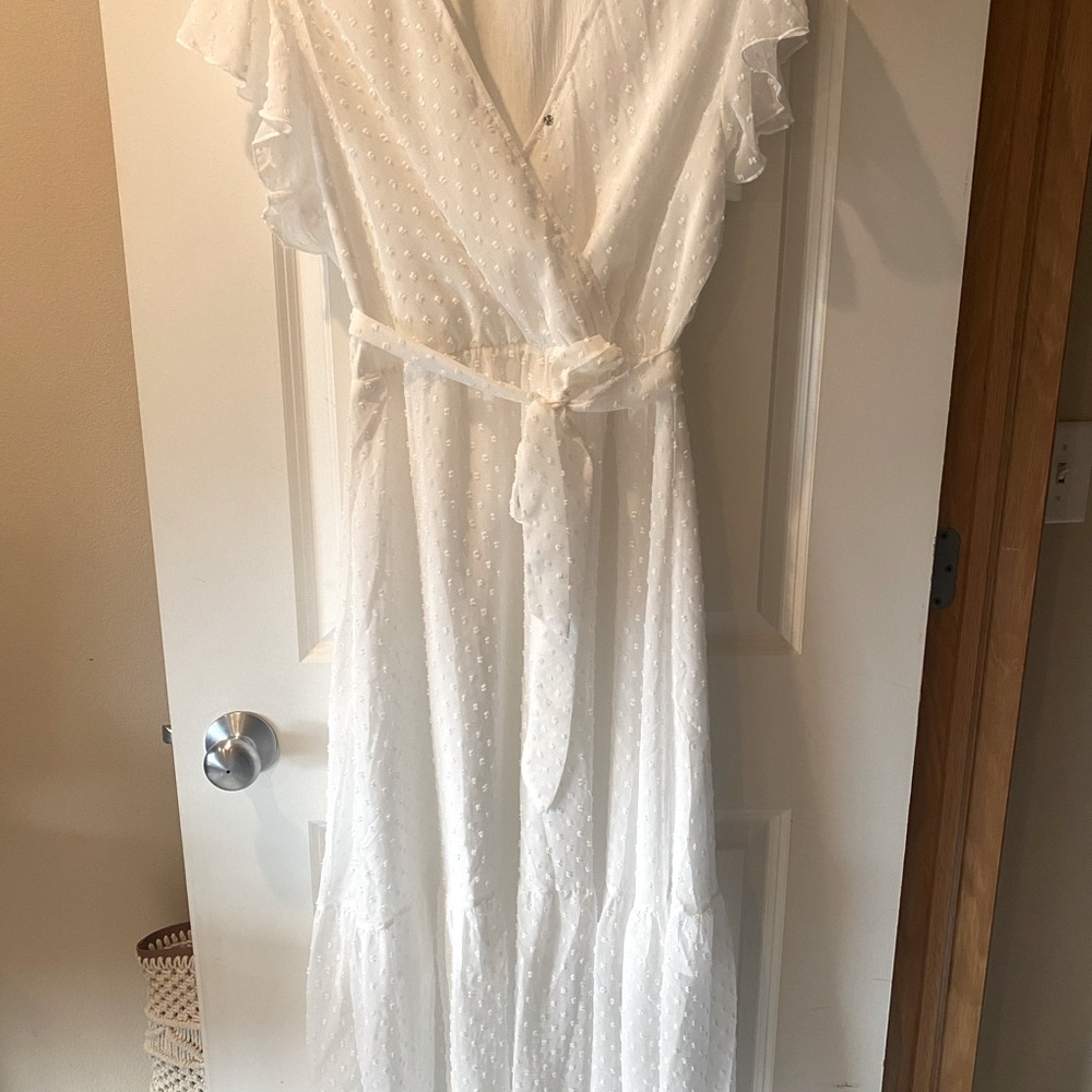 White Flowy Dress